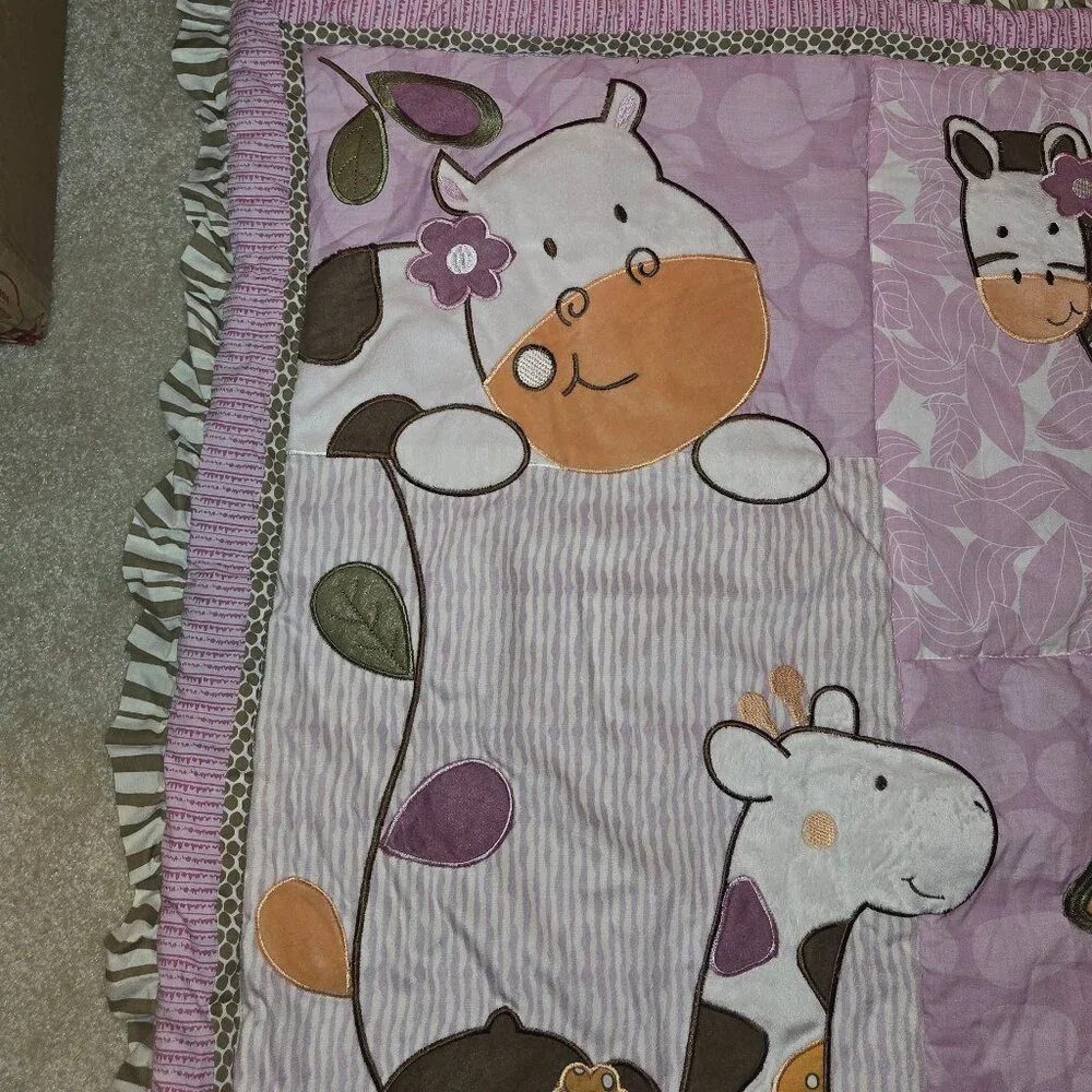 CoCaLo Baby Jacana‎ Crib Set; 9 piece Unisex Excellent Used Condition